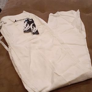 Nine west linen white pants.